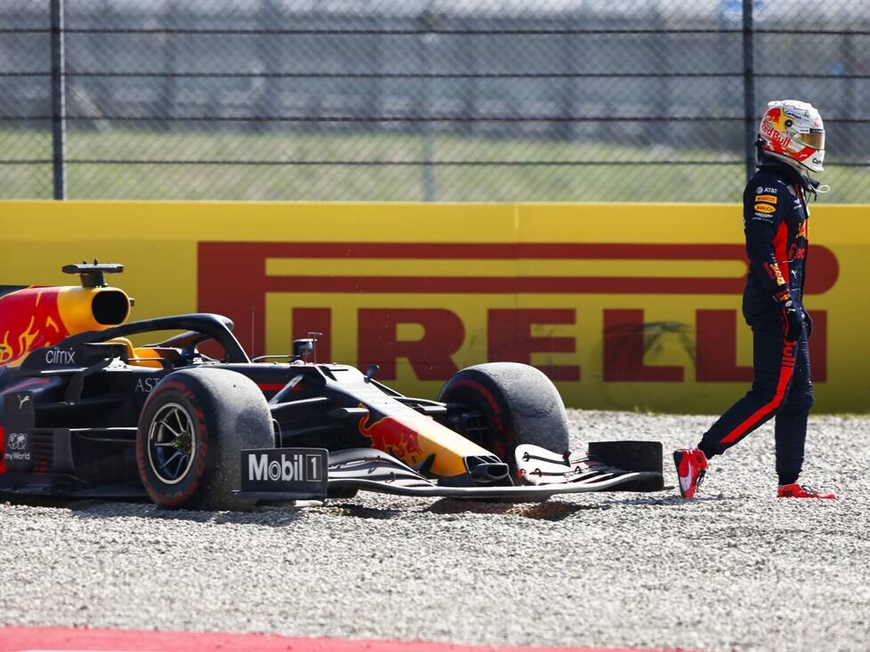 Nach dem Crash: Max Verstappen