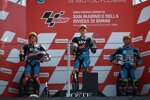 Marco Bezzecchi (VR46), Luca Marini (VR46) und Enea Bastianini (Italtrans) 