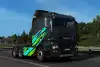 Bild zum Inhalt: Euro Truck Simulator 2: Super Stripes Paint Jobs Pack für coole Zugmaschinen