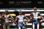 Jonathan Rea, Michael van der Mark und Loris Baz 