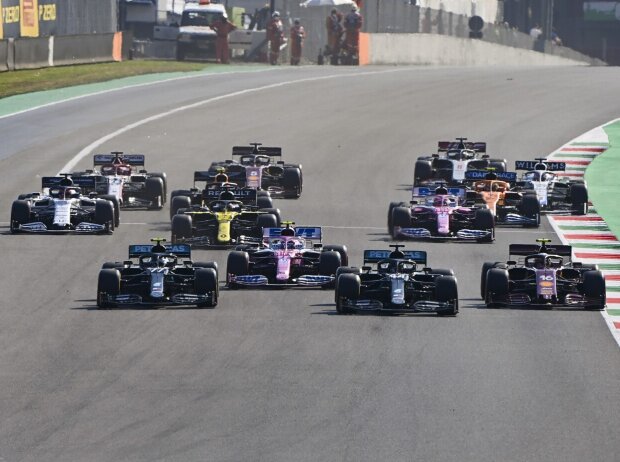 Titel-Bild zur News: Lewis Hamilton, Valtteri Bottas, Charles Leclerc, Lance Stroll