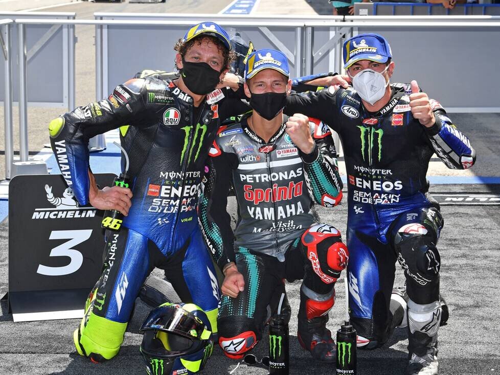 Fabio Quartararo, Maverick Vinales, Valentino Rossi