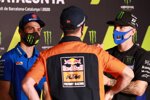 Joan Mir (Suzuki), Pol Espargaro (KTM) und Maverick Vinales (Yamaha) 