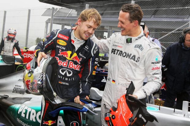 Sebastian Vettel Michael Schumacher Red Bull Red Bull F1 ~ Sebastian Vettel (Ferrari) i Michael Schumacher ~ 