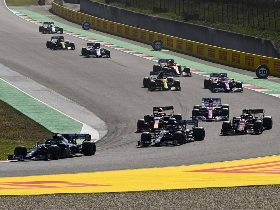 Lewis Hamilton, Valtteri Bottas, Charles Leclerc, Alexander Albon, Lance Stroll