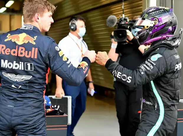 Titel-Bild zur News: Max Verstappen, Lewis Hamilton