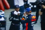 Lewis Hamilton (Mercedes) und Max Verstappen (Red Bull) 