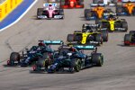 Lewis Hamilton (Mercedes), Valtteri Bottas (Mercedes), Max Verstappen (Red Bull), Daniel Ricciardo (Renault) und Esteban Ocon (Renault) 