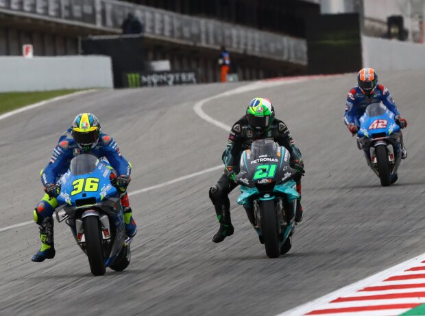 Joan Mir, Franco Morbidelli, Alex Rins Joan Mir, Franco Morbidelli, Alex Rins