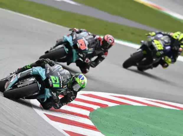 Franco Morbidelli, Fabio Quartararo, Valentino Rossi Titel-Bild zur News: Franco Morbidelli, Fabio Quartararo, Valentino Rossi