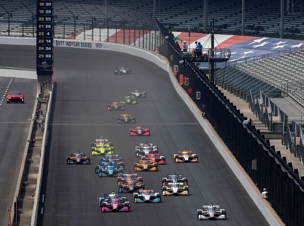 Start zum Indianapolis-Grand-Prix der IndyCar-Saison 2020 Start zum Indianapolis-Grand-Prix der IndyCar-Saison 2020