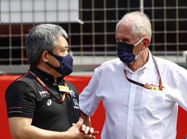 Masashi Yamamoto und Helmut Marko Masashi Yamamoto und Helmut Marko