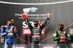 Loris Baz, Jonathan Rea und Alex Lowes 