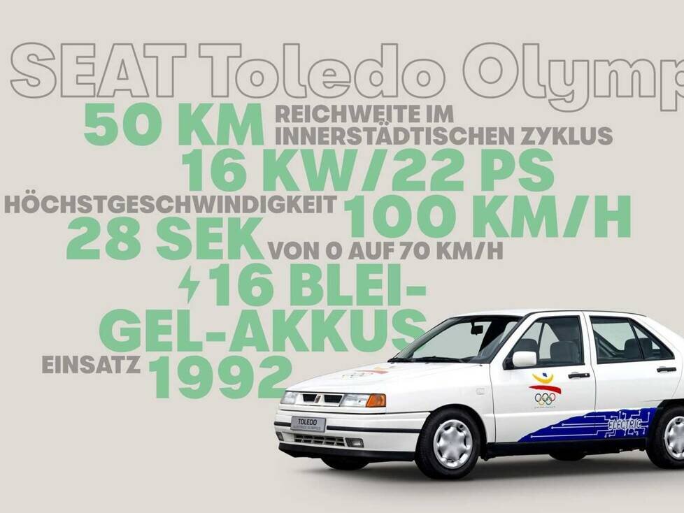 Seat Toledo Elektro für die Olympischen Sommerspiele 1992