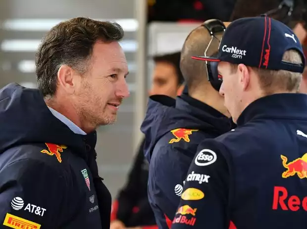 Christian Horner, Max Verstappen Titel-Bild zur News: Christian Horner, Max Verstappen