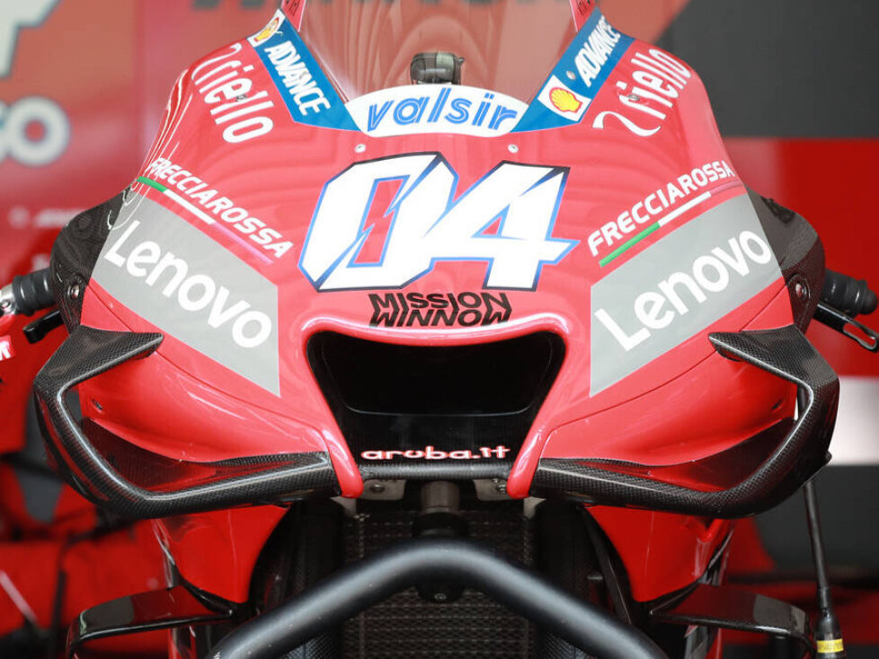 Winglets an der Ducati Desmosedici GP20