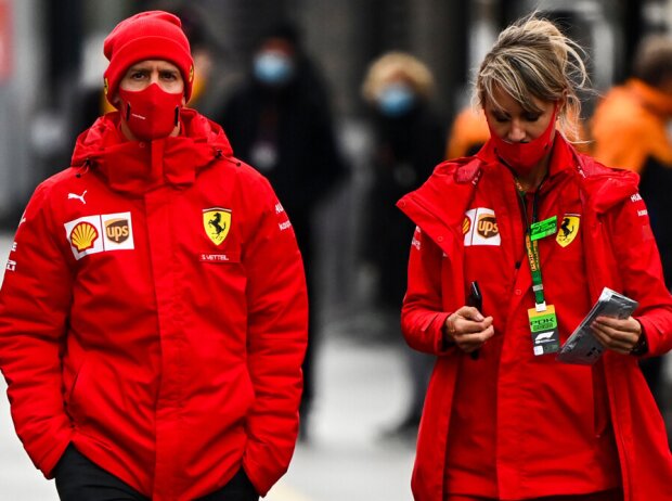 Titel-Bild zur News: Sebastian Vettel und Britta Roeske