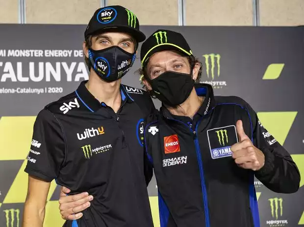 Luca Marini, Valentino Rossi Titel-Bild zur News: Luca Marini, Valentino Rossi
