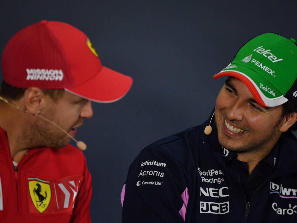 Sebastian Vettel, Sergio Perez