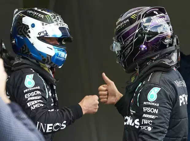 Valtteri Bottas, Lewis Hamilton Titel-Bild zur News: Valtteri Bottas, Lewis Hamilton