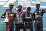Max Verstappen (Red Bull), Lewis Hamilton (Mercedes) und Daniel Ricciardo (Renault) 