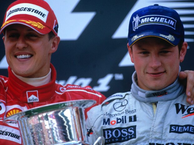 Titel-Bild zur News: Kimi Räikkönen, Michael Schumacher
