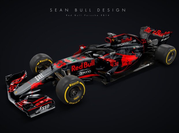 Studie Red-Bull-Porsche RB14 von Sean Bull Studie Red-Bull-Porsche RB14 von Sean Bull