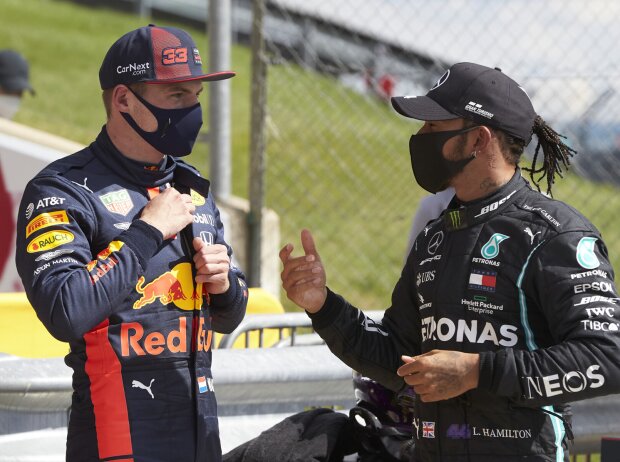 Titel-Bild zur News: Lewis Hamilton, Max Verstappen