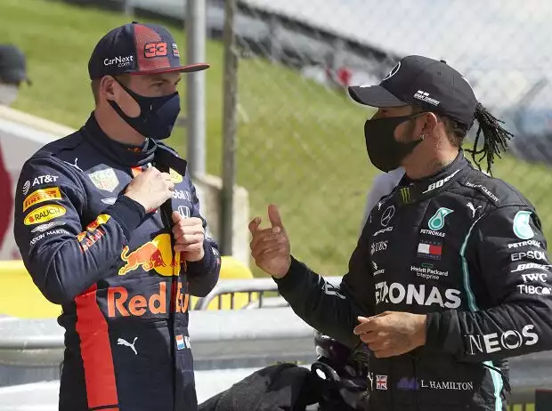 Lewis Hamilton, Max Verstappen Titel-Bild zur News: Lewis Hamilton, Max Verstappen