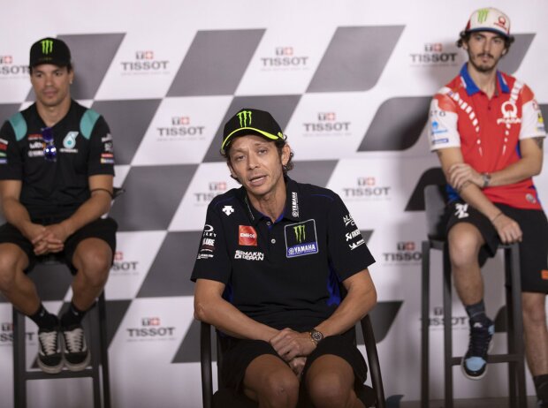Franco Morbidelli, Valentino Rossi, Francesco Bagnaia Franco Morbidelli, Valentino Rossi, Francesco Bagnaia