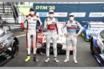 Ferdinand Habsburg (WRT ), Rene Rast (Rosberg-Audi) und Robin Frijns (Abt-Audi) 