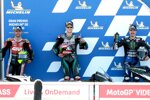 Fabio Quartararo (Petronas), Maverick Vinales (Yamaha) und Cal Crutchlow () 