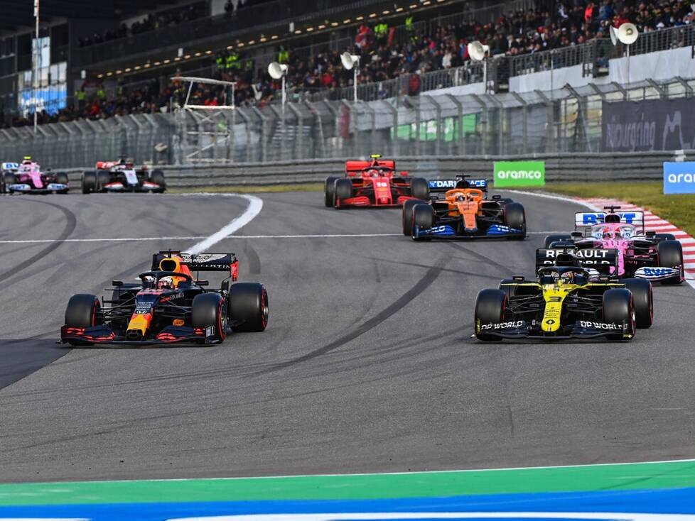 Max Verstappen, Daniel Ricciardo, Sergio Perez, Carlos Sainz, Charles Leclerc