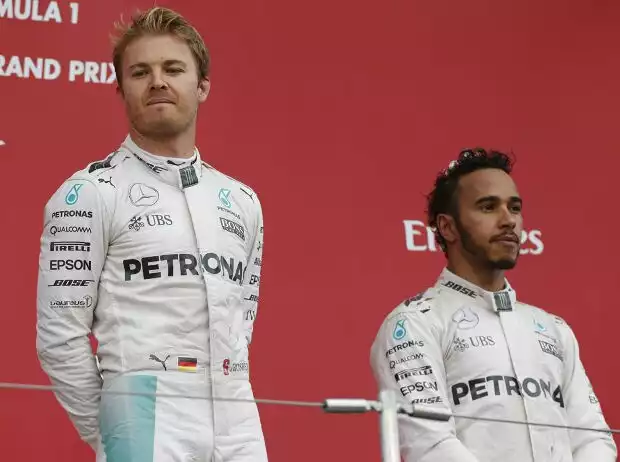 Titel-Bild zur News: Nico Rosberg, Lewis Hamilton
