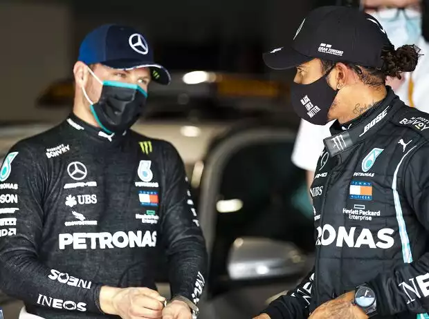 Titel-Bild zur News: Valtteri Bottas, Lewis Hamilton