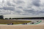 Kimi Räikkönen (Alfa Romeo), Lance Stroll (Racing Point), Alexander Albon (Red Bull) und Esteban Ocon (Renault) 