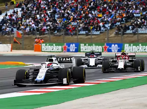 George Russell, Antonio Giovinazzi, Daniil Kwjat Titel-Bild zur News: George Russell, Antonio Giovinazzi, Daniil Kwjat
