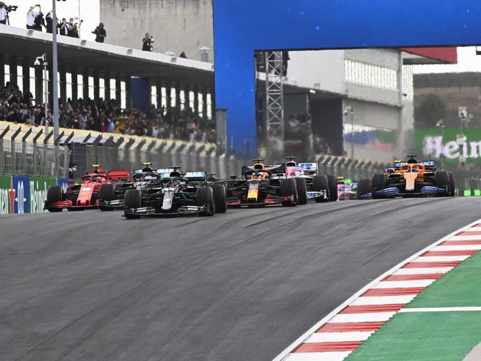 Lewis Hamilton, Valtteri Bottas, Max Verstappen, Charles Leclerc, Sergio Perez