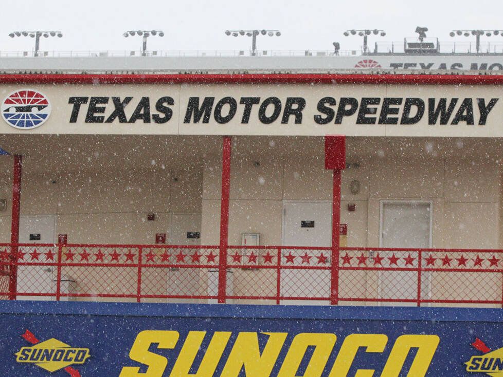 Regen am Texas Motor Speedway in Fort Worth