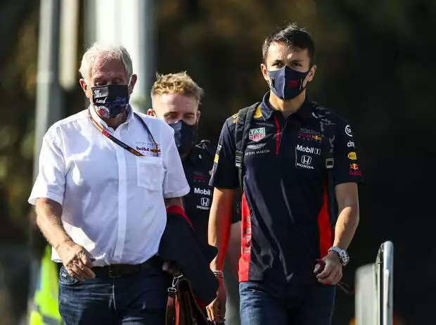 Helmut Marko, Alexander Albon Titel-Bild zur News: Helmut Marko, Alexander Albon