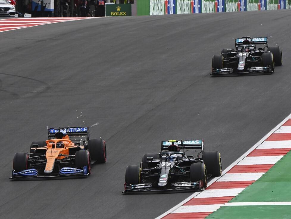 Valtteri Bottas, Carlos Sainz, Lewis Hamilton