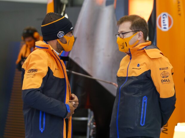 Carlos Sainz, Andreas Seidl Carlos Sainz, Andreas Seidl