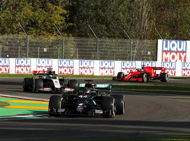 Lewis Hamilton, Romain Grosjean, Sebastian Vettel Titel-Bild zur News: Lewis Hamilton, Romain Grosjean, Sebastian Vettel