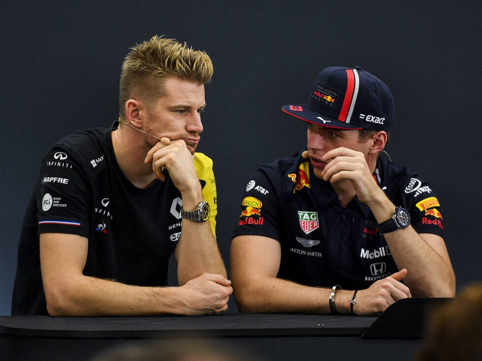 Nico Hülkenberg und Max Verstappen