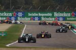 Valtteri Bottas (Mercedes), Max Verstappen (Red Bull) und Lewis Hamilton (Mercedes) 