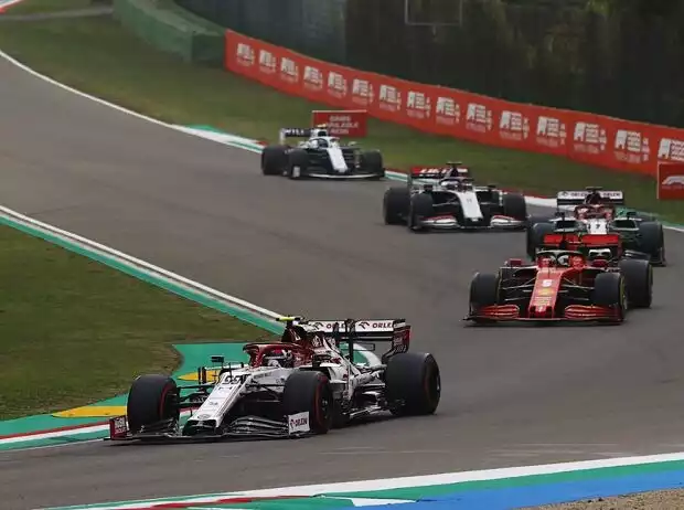Antonio Giovinazzi, Sebastian Vettel, Kimi Räikkönen, Romain Grosjean, Nicholas Latifi Titel-Bild zur News: Antonio Giovinazzi, Sebastian Vettel, Kimi Räikkönen, Romain Grosjean, Nicholas Latifi