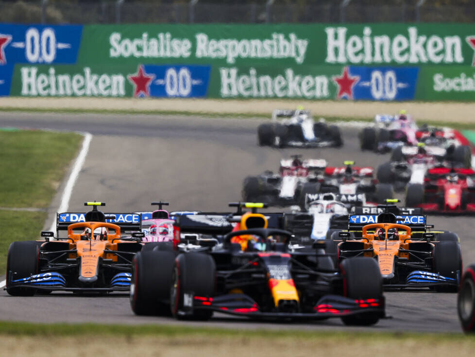 Alexander Albon, Lando Norris, Carlos Sainz, Sergio Perez