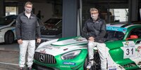Bild zum Inhalt: Bernd Schneider und Bernd Mayländer mit Innovations-GT3 bei DTM-Finale