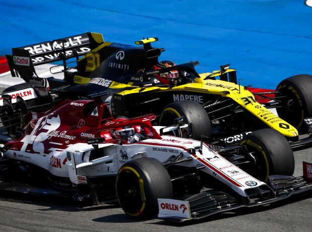 Titel-Bild zur News: Kimi Räikkönen, Esteban Ocon