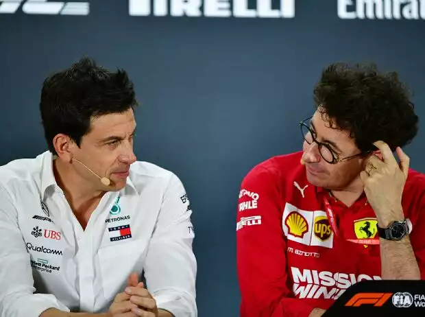 Titel-Bild zur News: Toto Wolff, Mattia Binotto